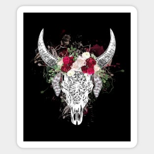 Cow skull floral 23 Sticker